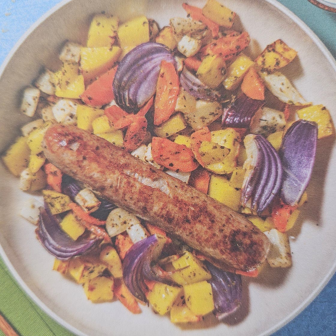 One pot saucisse légumes rotis