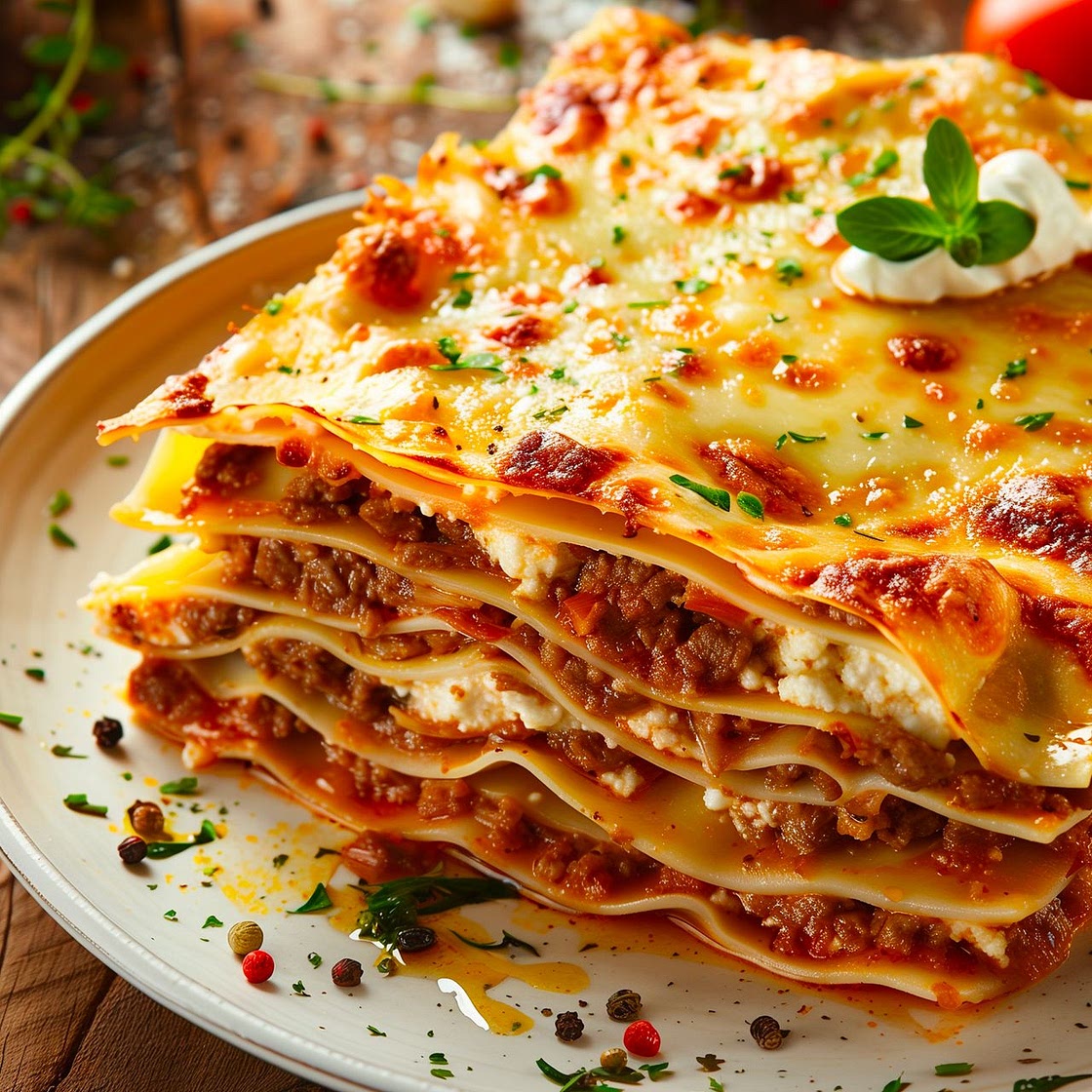 Gratin de lasagnes à la napolitaine