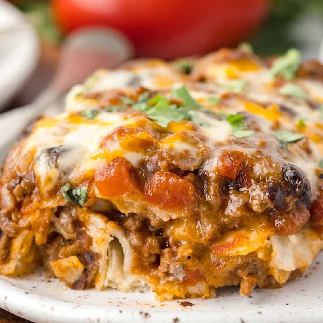 Beef Enchiladas Casserole