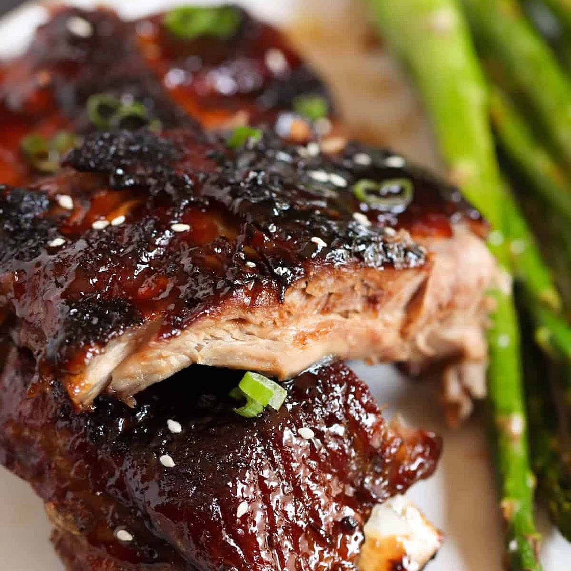 Oven Baked Sticky Asian Ribs
