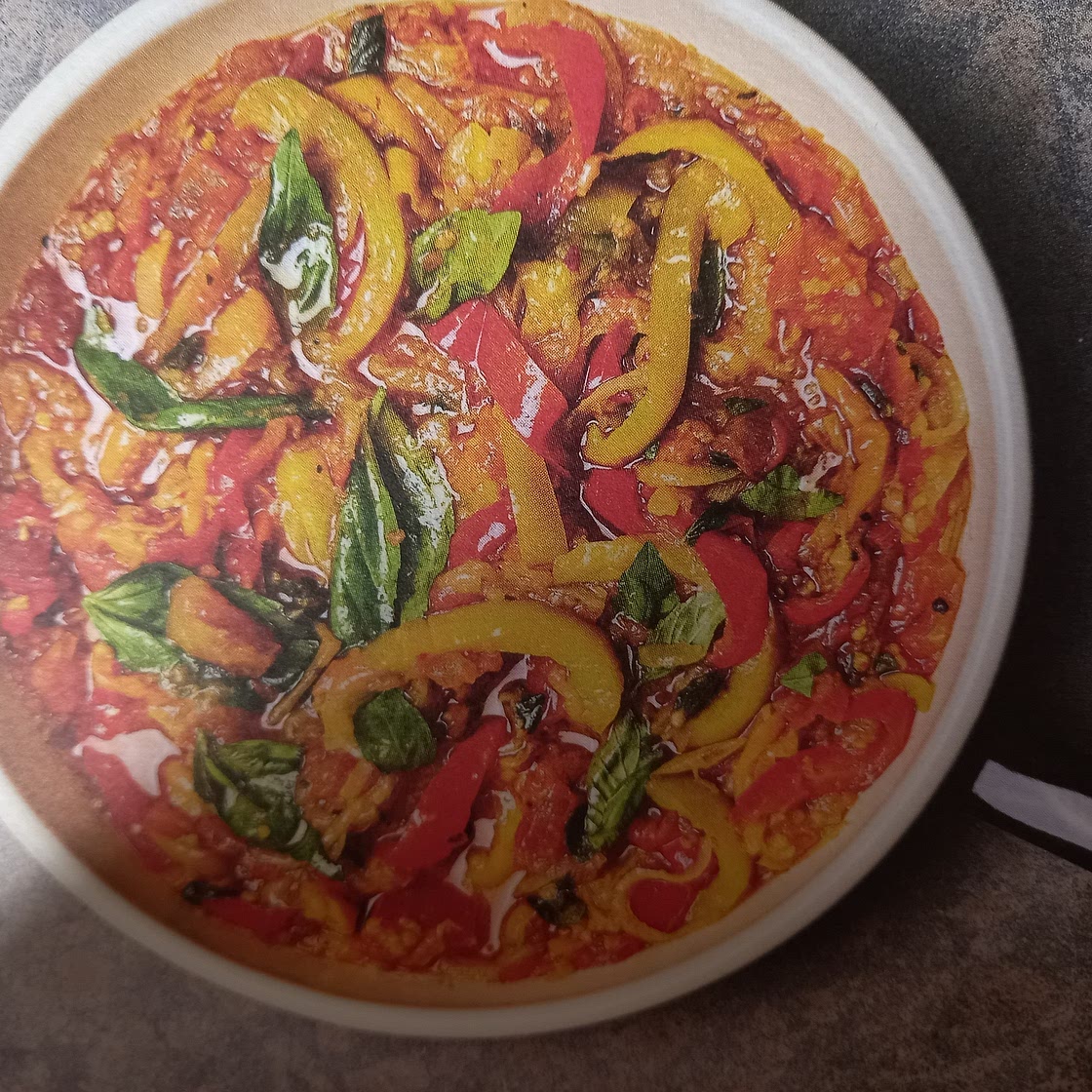 Slow cooked sweet pepper stew