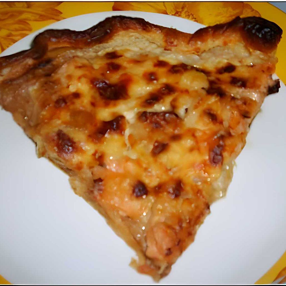 Tarte saumon fumé mozzarella