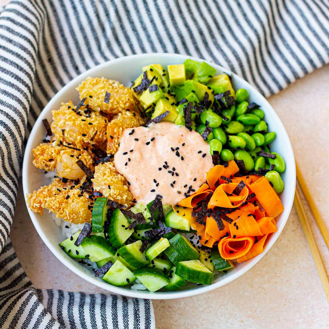 Shrimp Sushi Bowl