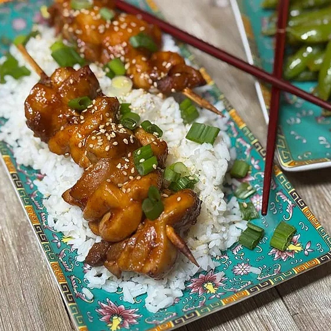 Air Fryer Korean Chicken Skewers