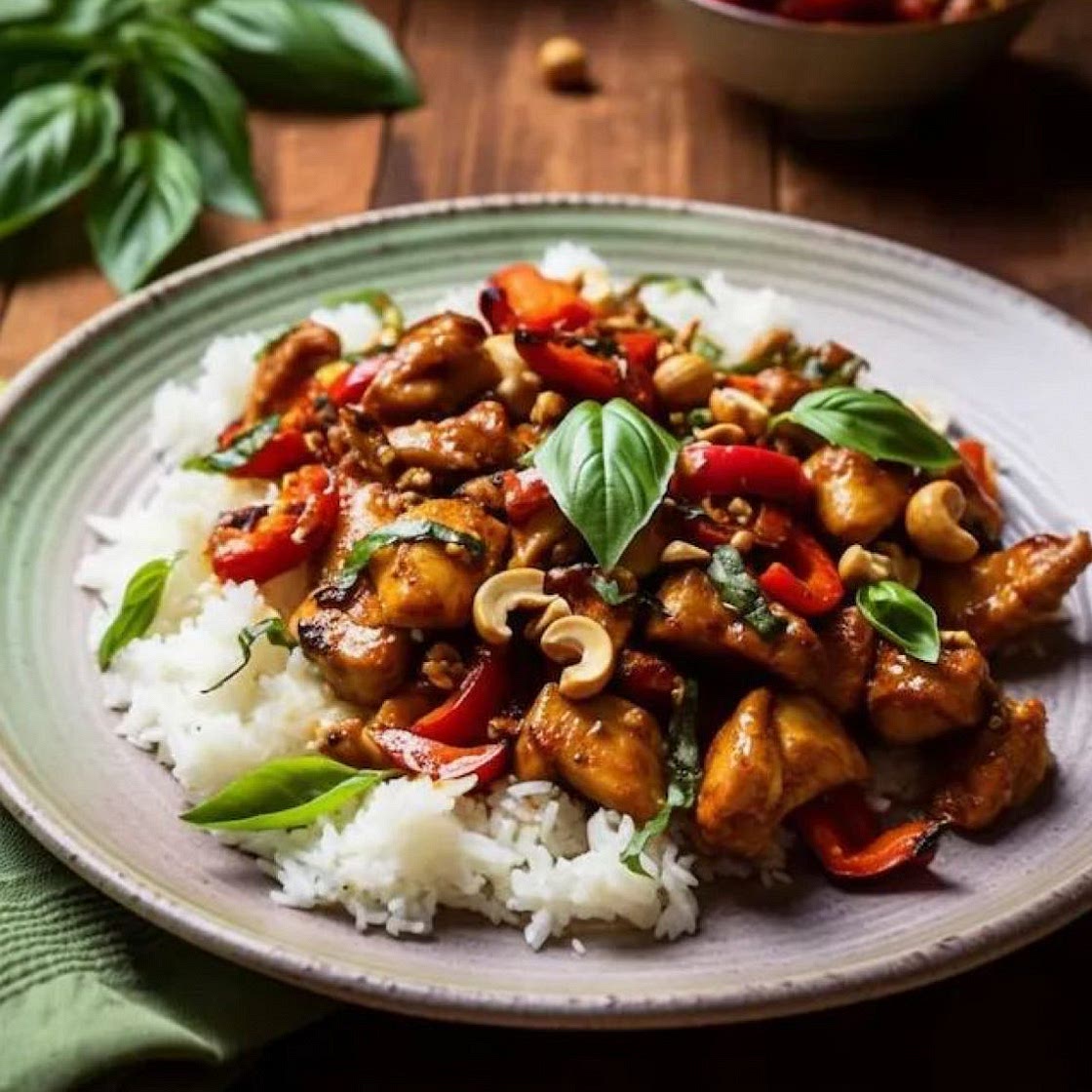 Honey Cashew Chicken