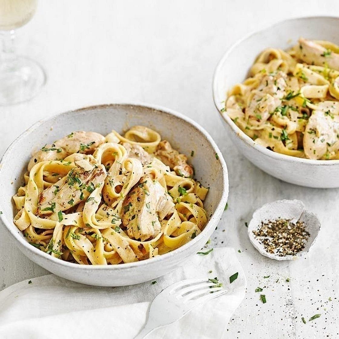 Cider Chicken with Tagliatelle
