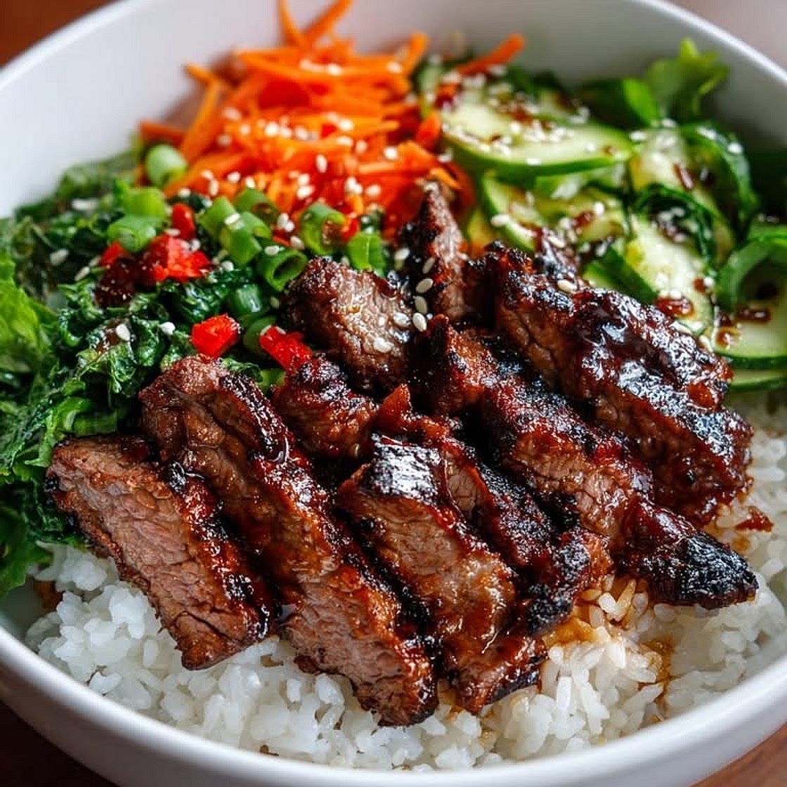 Bol de Riz au Steak façon BBQ Coréen