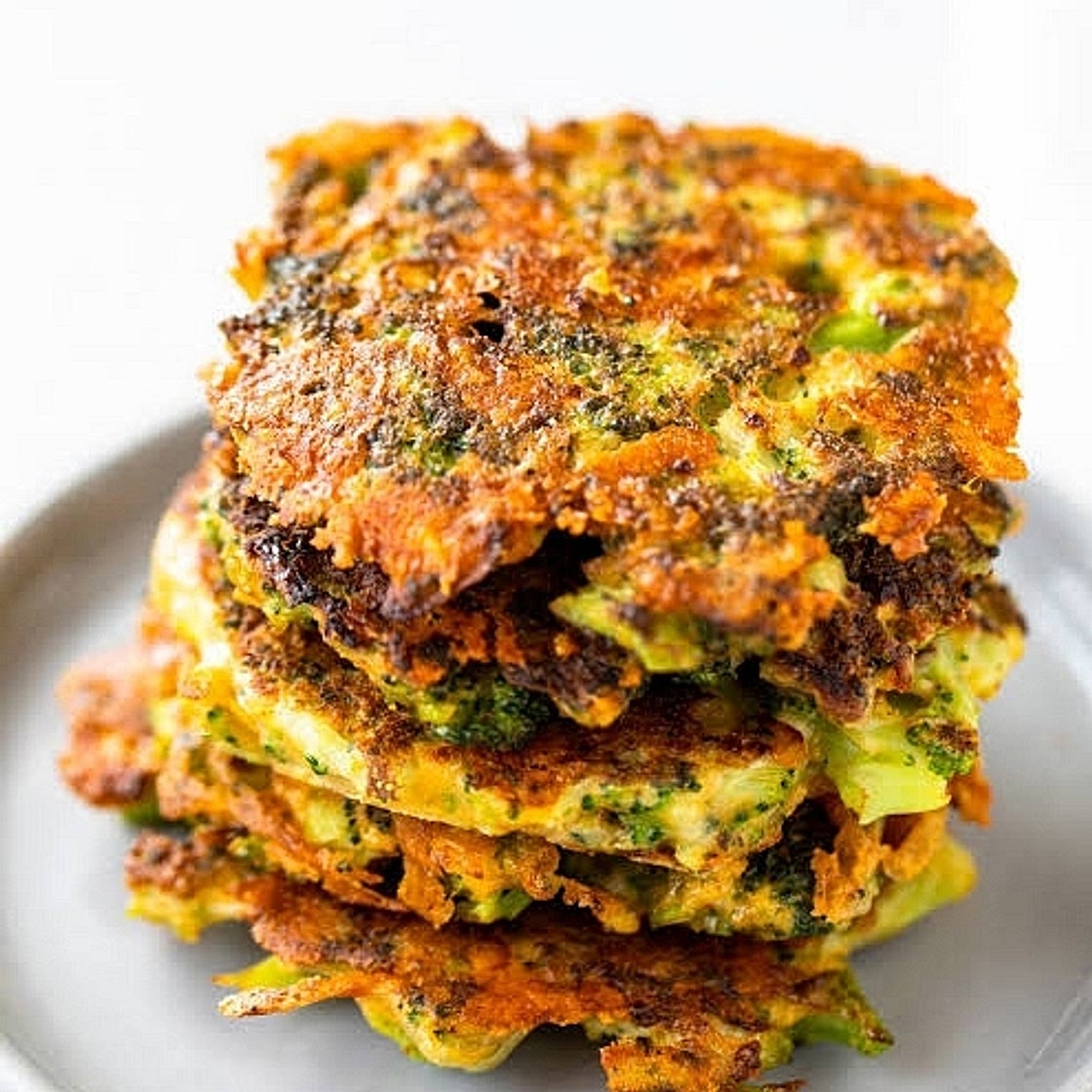Broccoli and cheese fritters