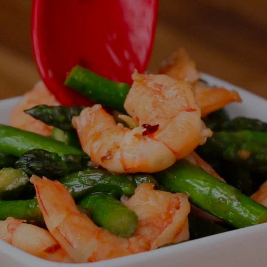 Shrimp & Asparagus Stir Fry