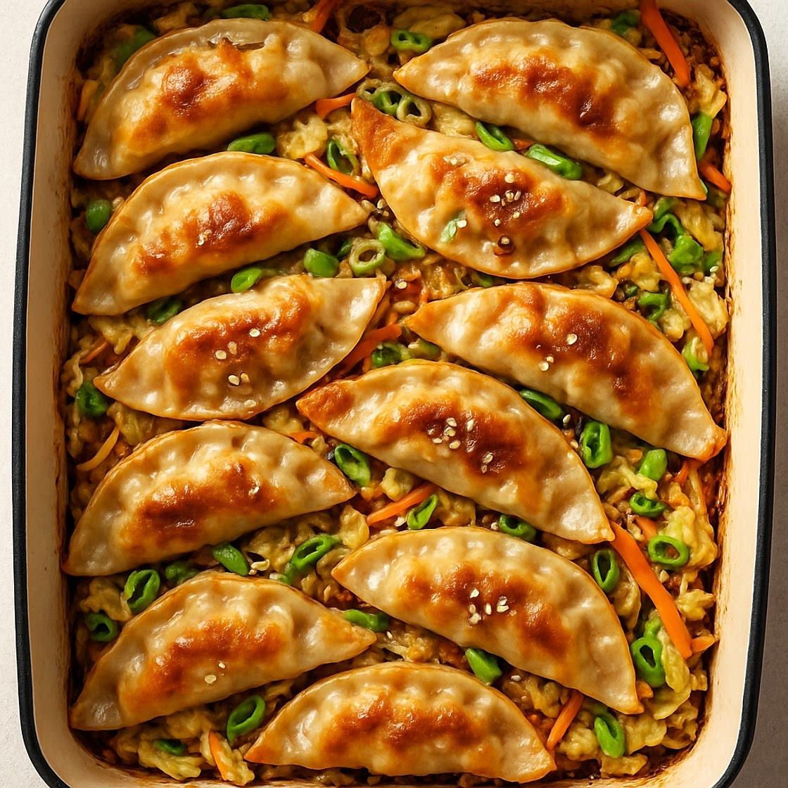 One Pan Potsticker Bake