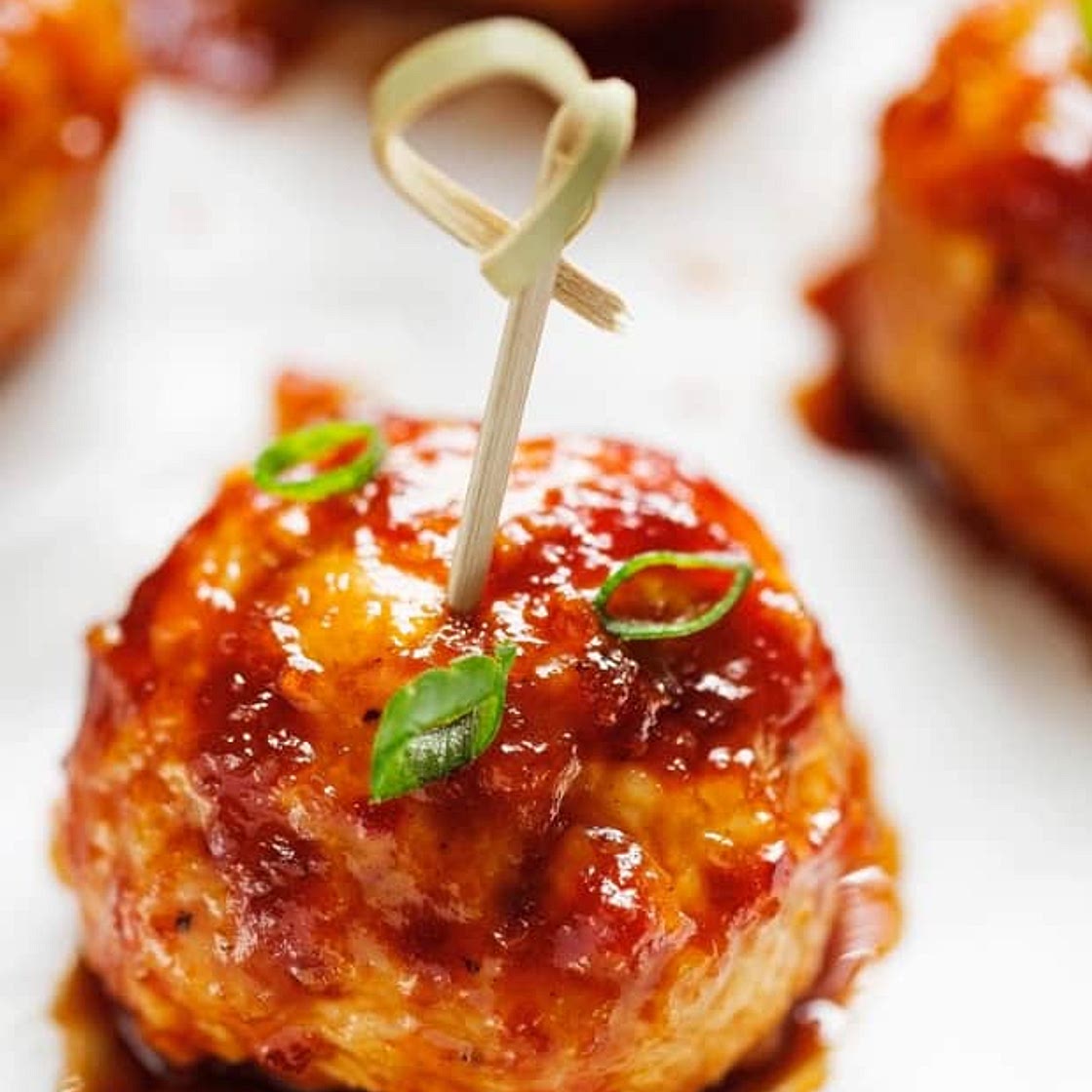 Hawaiian BBQ Chicken Meatballs