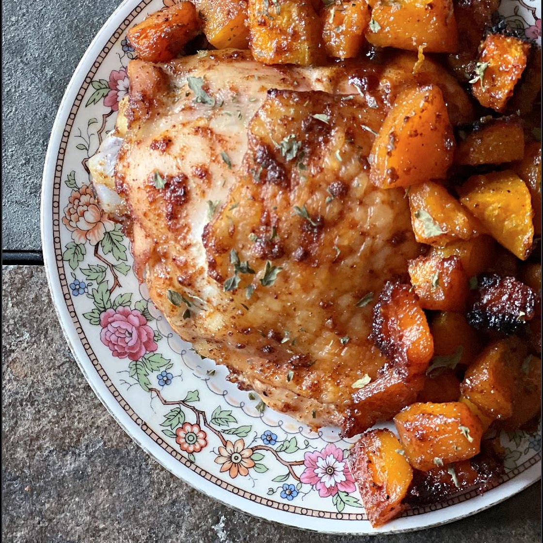 Sweet & Spicy Chicken with Butternut Squash