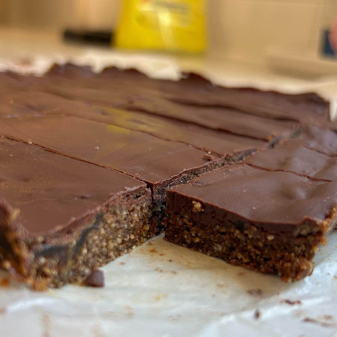 Chocolate Topped Seed Bars