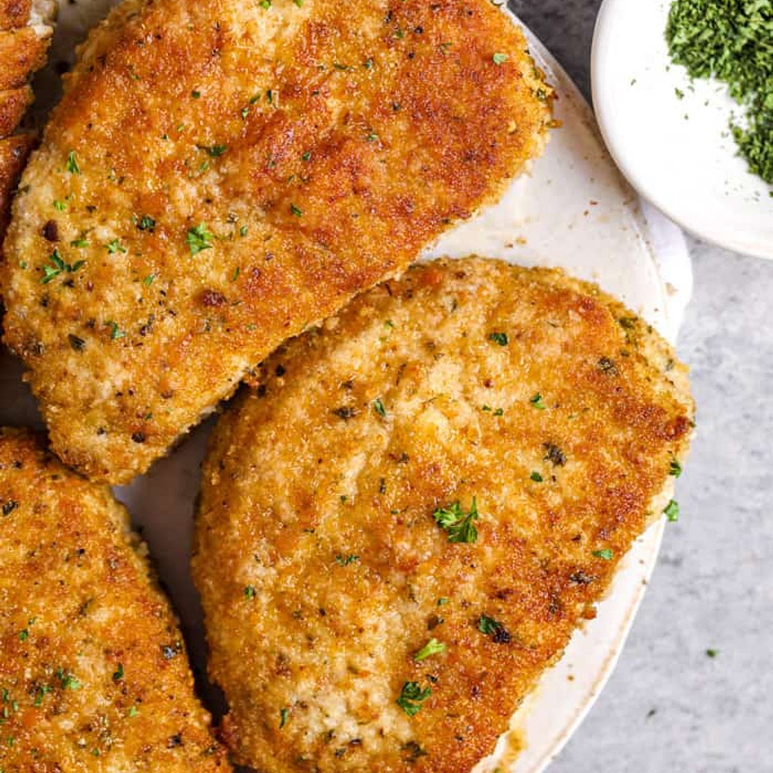 Crispy Breaded Pork Chops (Baked)