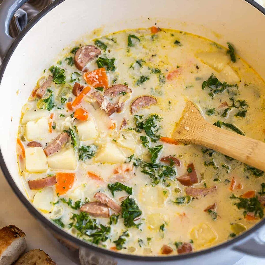 Sausage Potato Soup with Kale