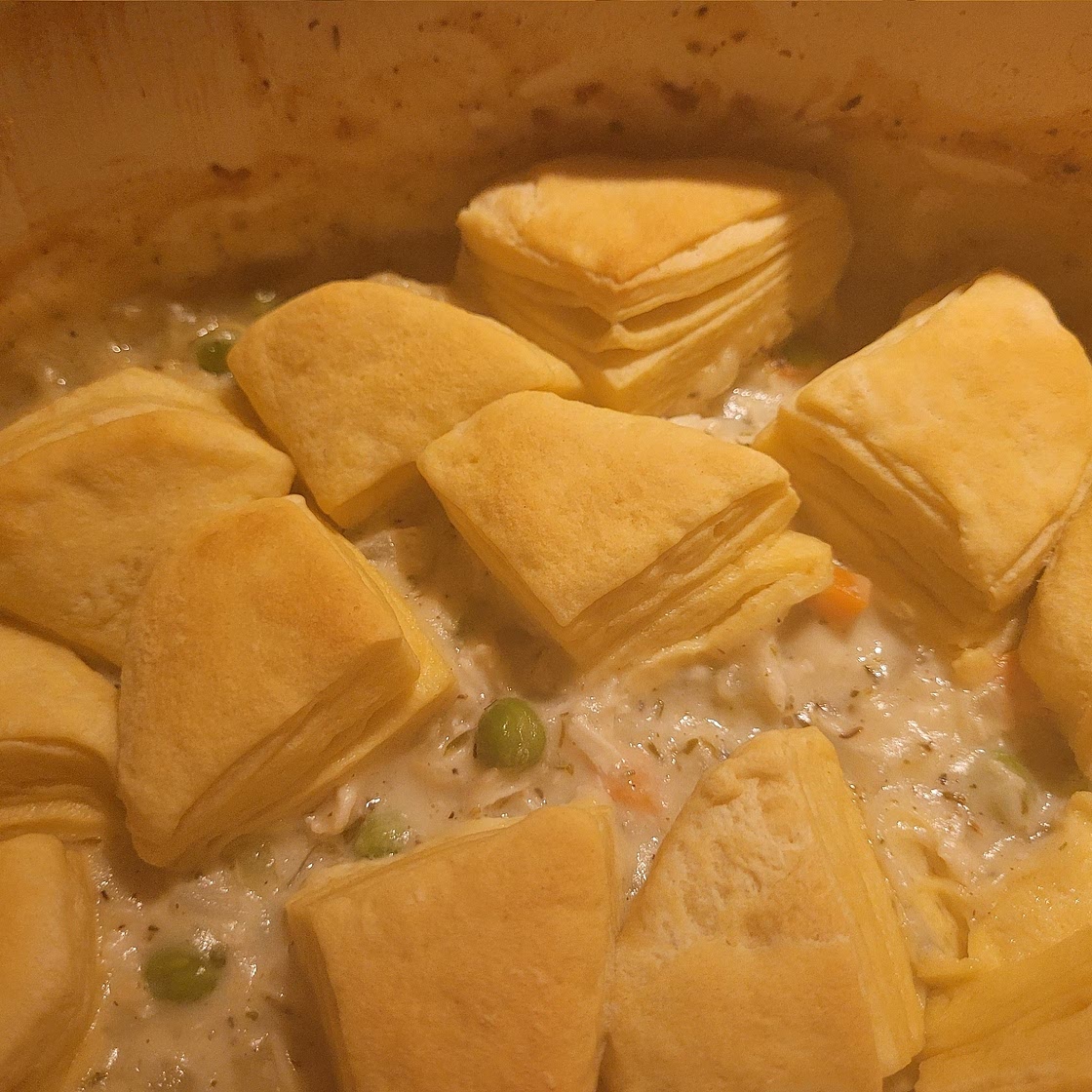 Chicken Pot Pie with Biscuits