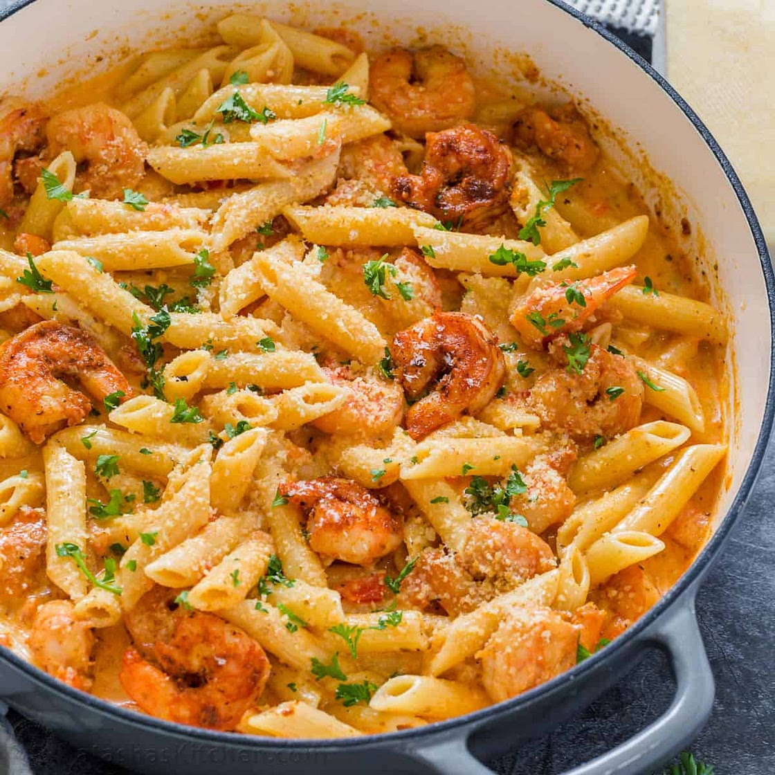 Creamy Cajun Shrimp Pasta