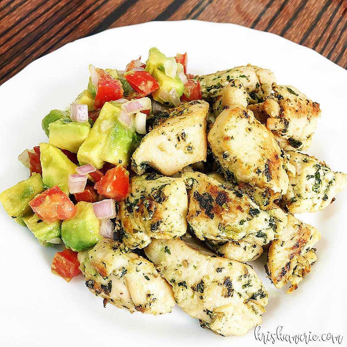 Cilanto-Lime Chicken with Avocado Salsa