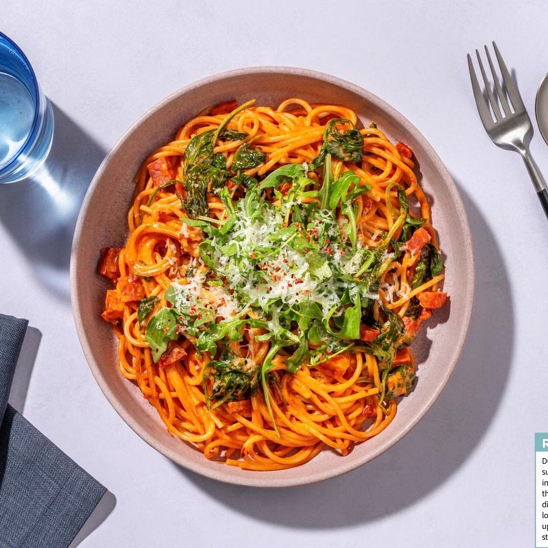 Super Quick Chorizo and Tomato Spaghetti