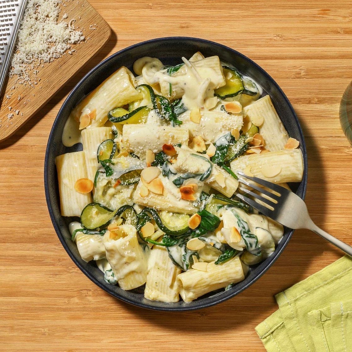 Creamy Citrus and Courgette Rigatoni