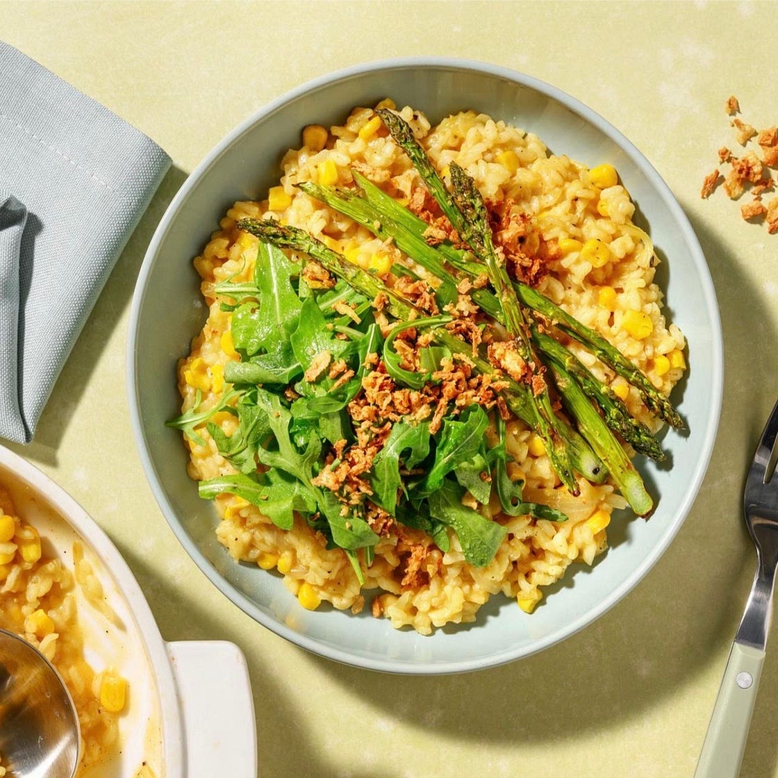 Spiced Corn Oven-Baked Risotto