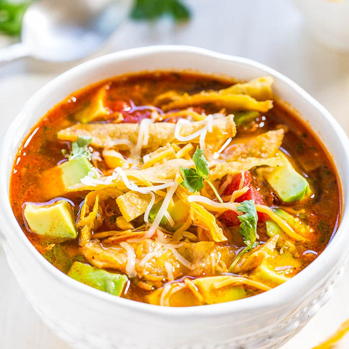 Easy 30-Minute Homemade Chicken Tortilla Soup