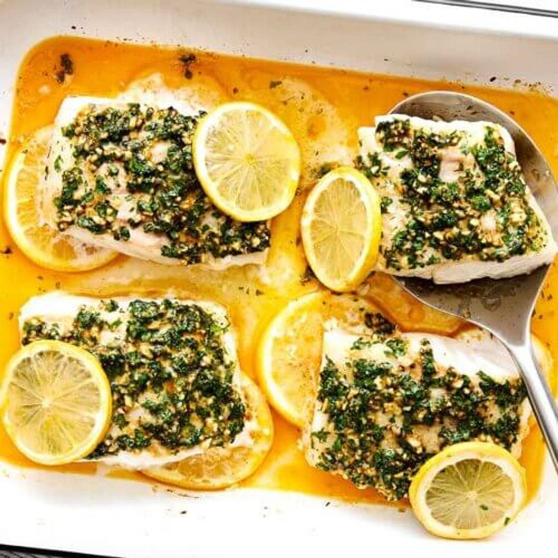 Garlic Herb Baked Cod