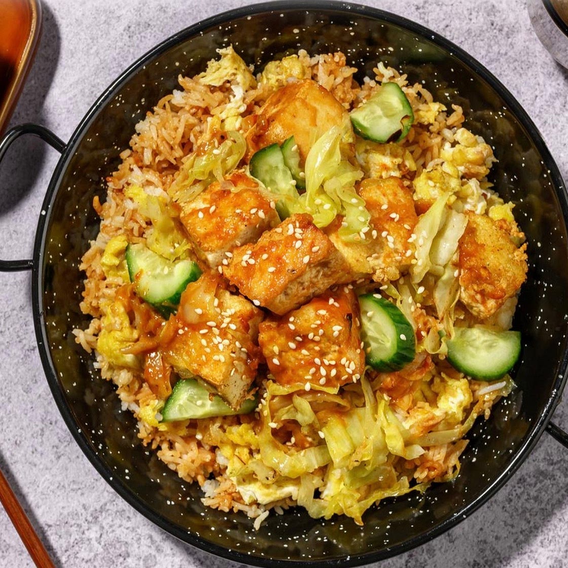 Anhui Bang Tofu and Cabbage Stir-Fry