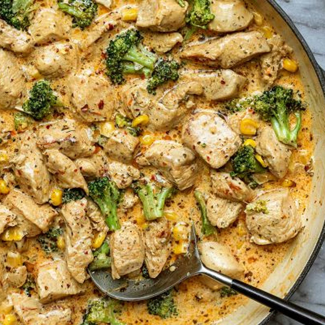 Garlic Butter Chicken and Potatoes Skillet