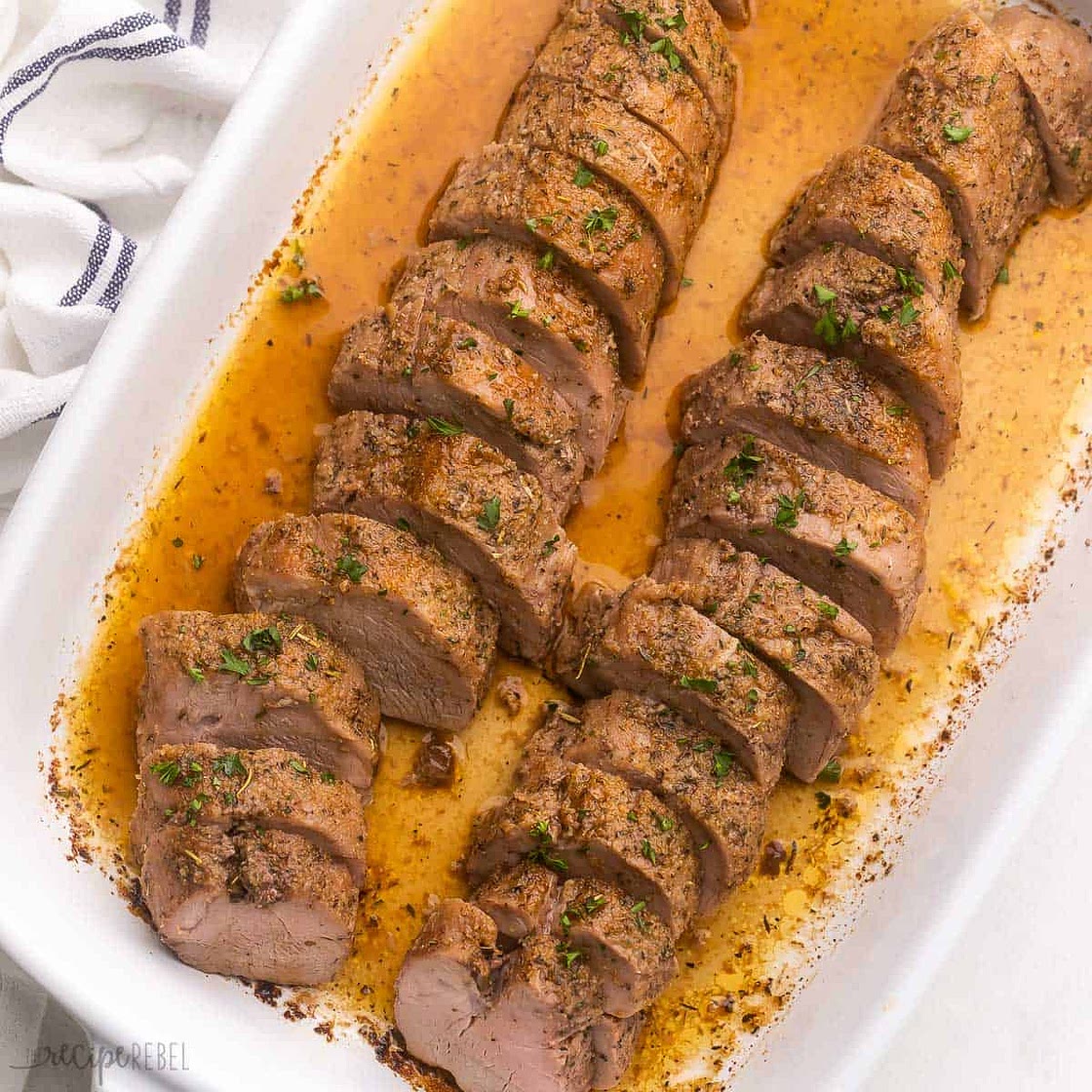 Garlic Brown Sugar Roasted Pork Tenderloin