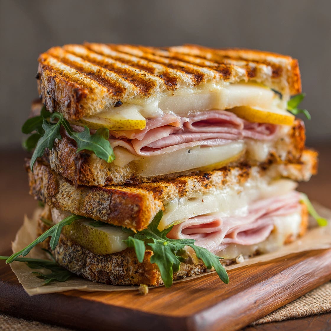 Ham and Pear Panini