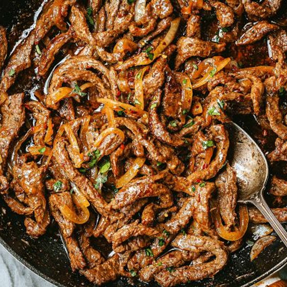 10-Minute Sheet Pan Steak with Lemon Zucchini