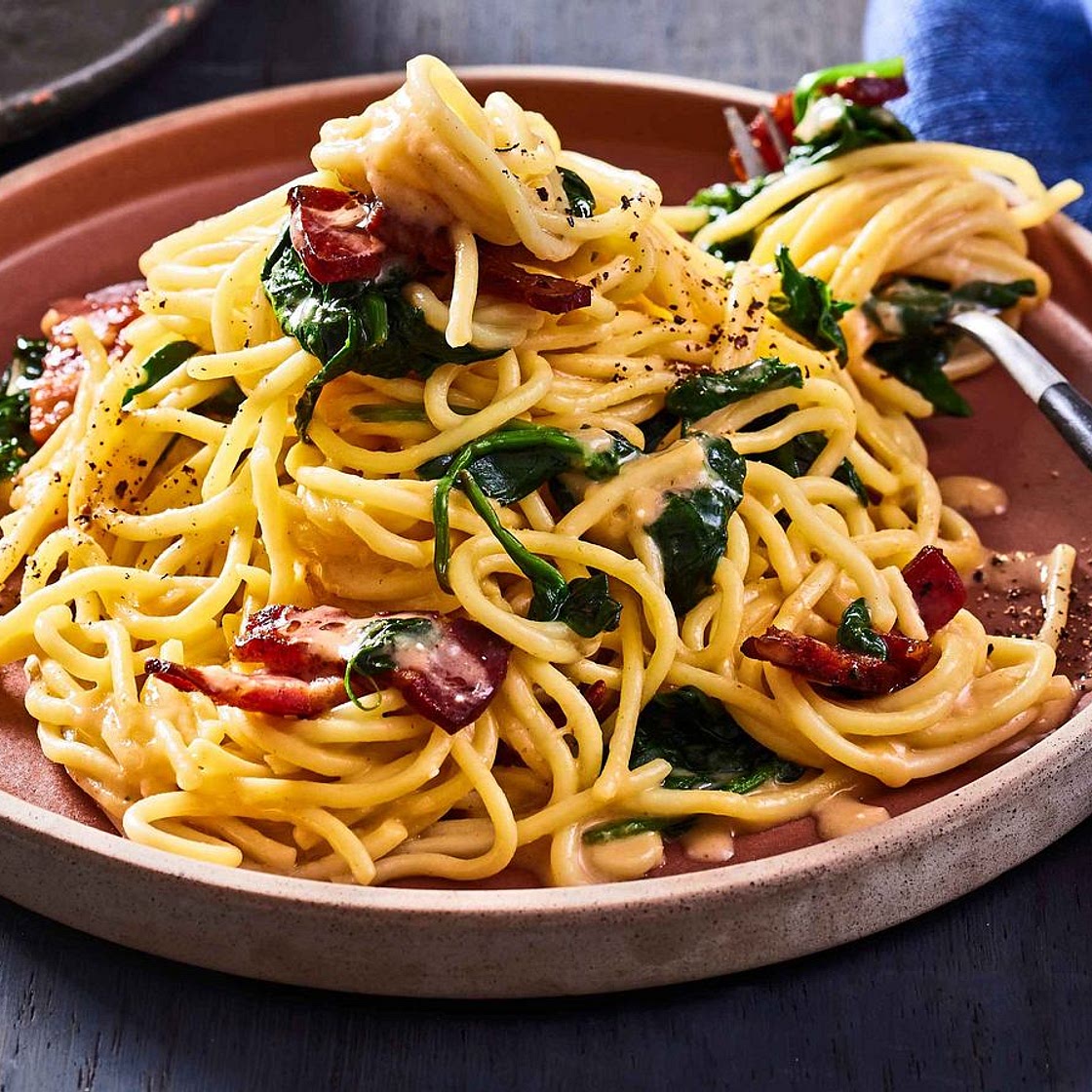 Cremige Miso-Carbonara