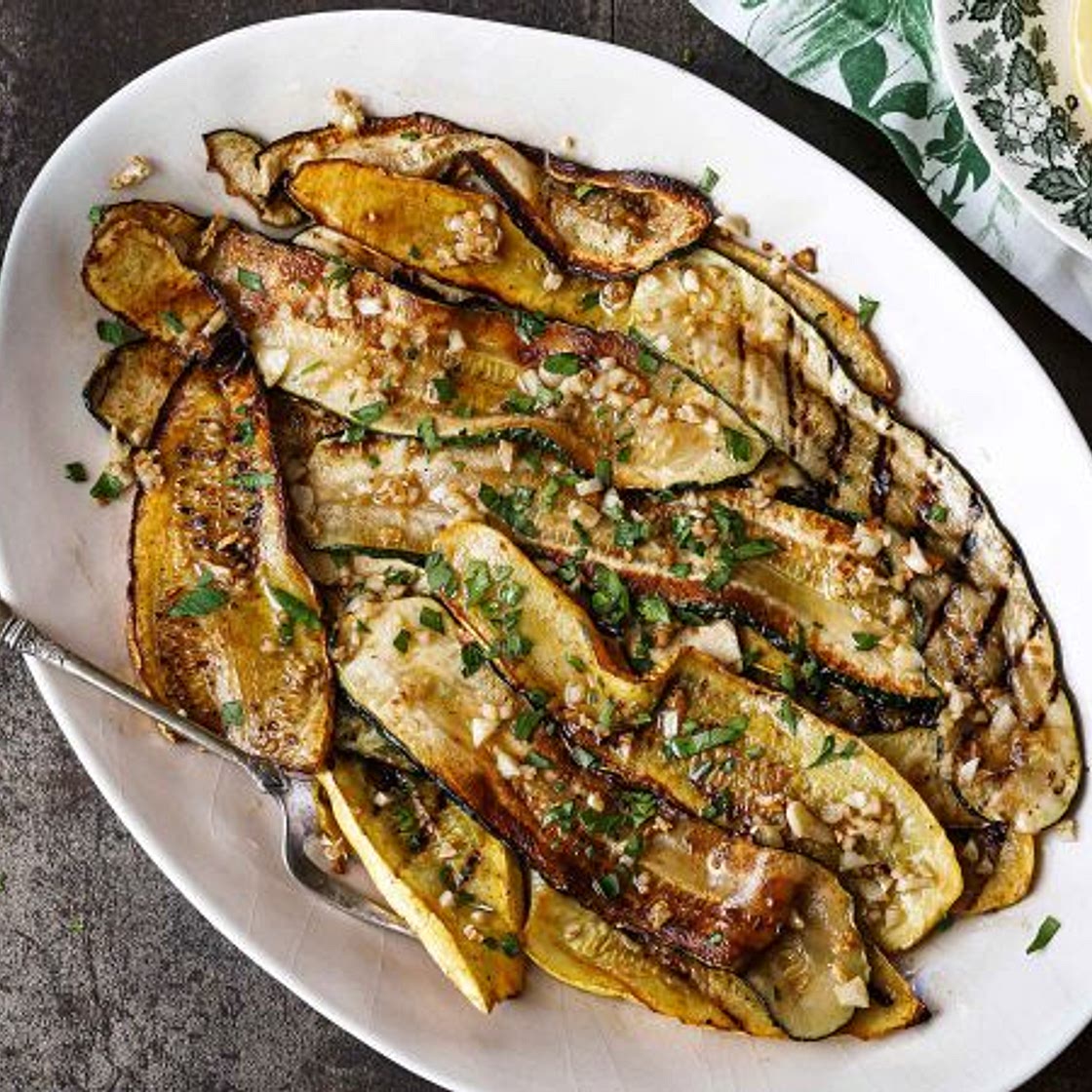 Sautéed Zucchini In Lemon Garlic Butter