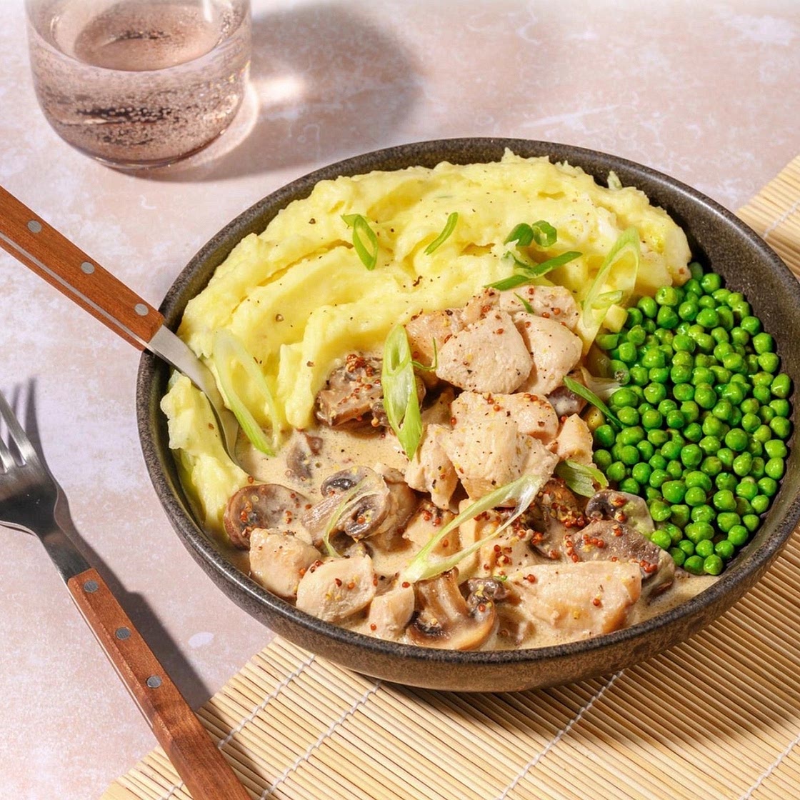 Creamy Mustard Chicken and Mushrooms