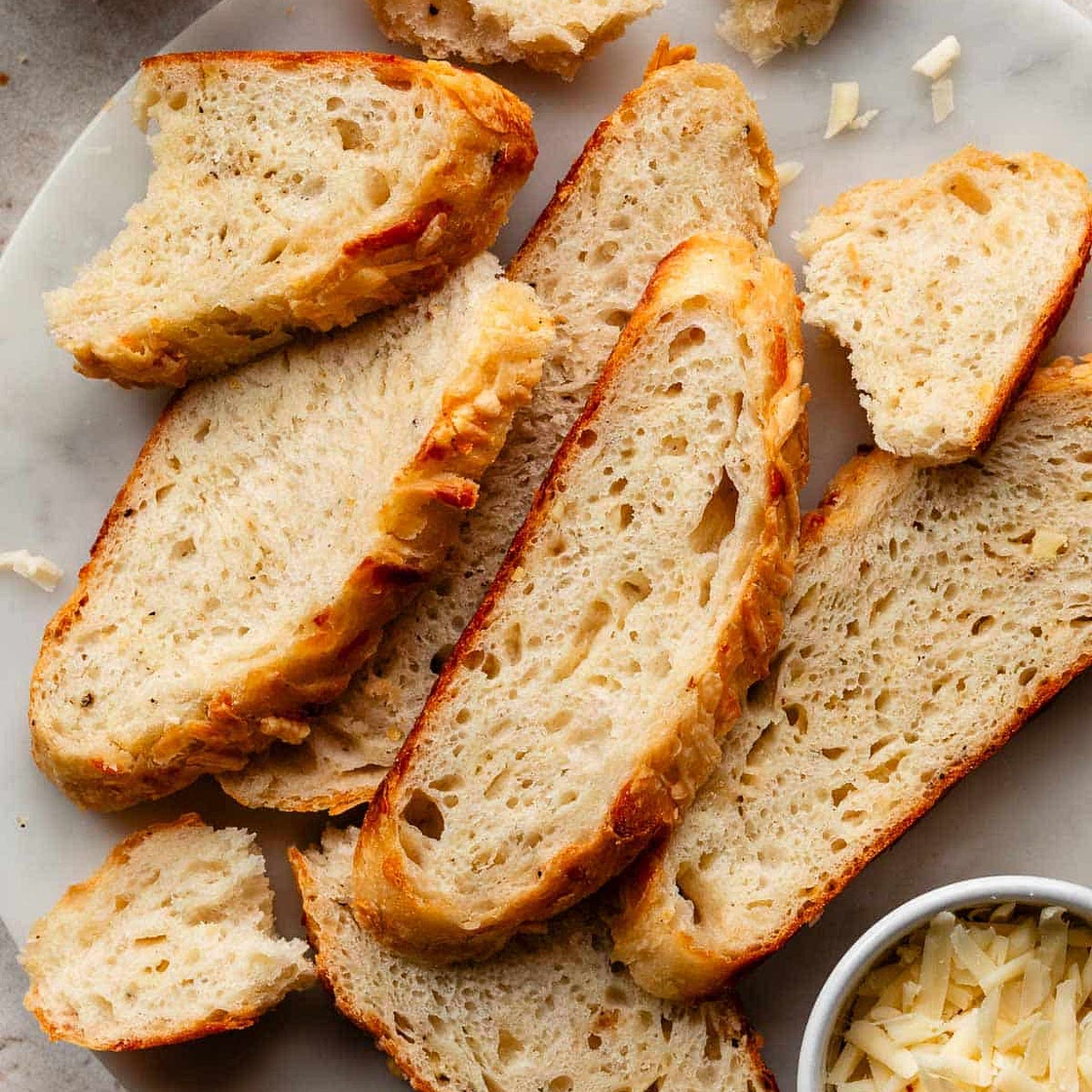 Asiago-Crusted Skillet Bread