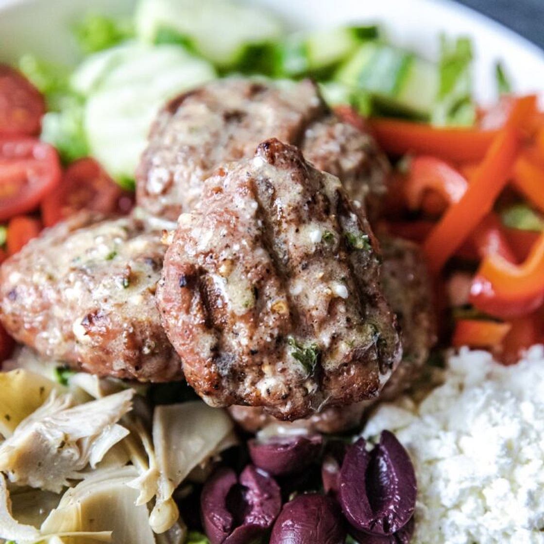 Greek Meatball Bowls