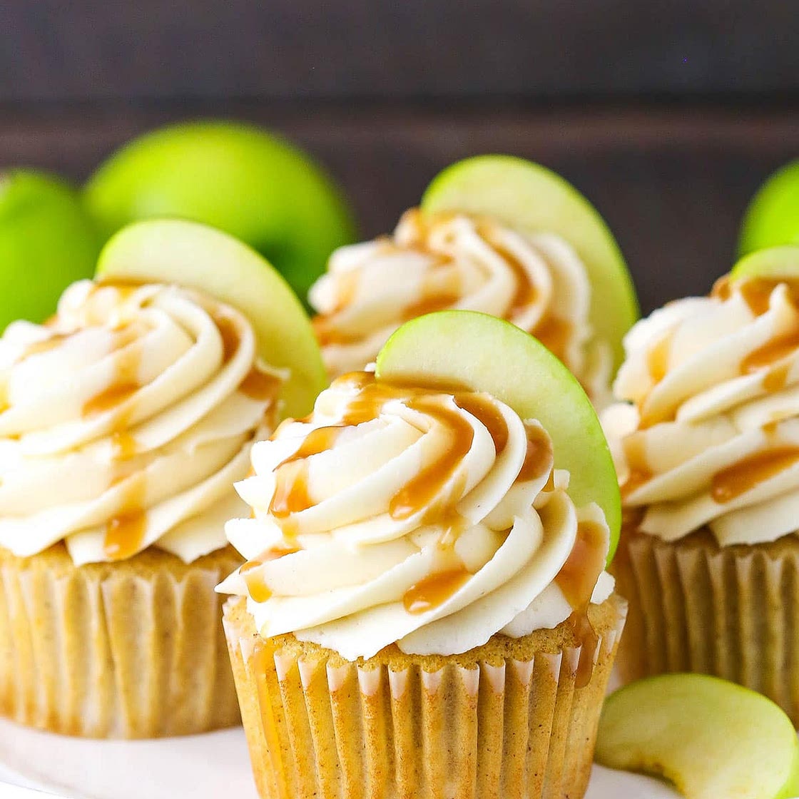Caramel Apple Cupcakes