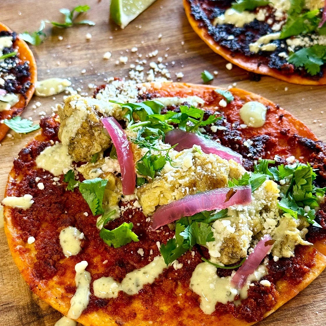 Blackstone Smashed Chorizo Breakfast Tacos