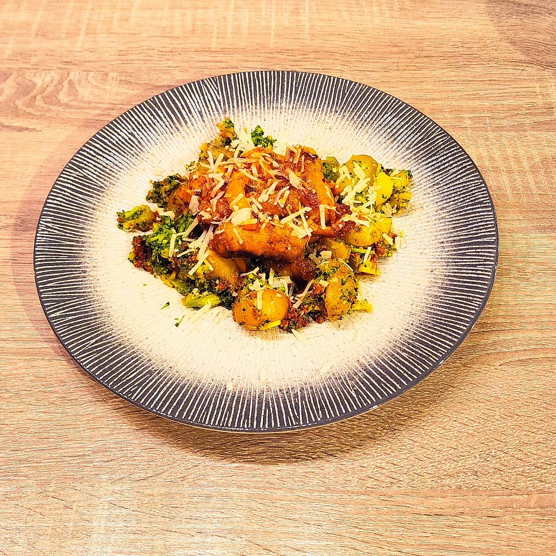 Saucisses de poulet et Parmigiano Reggiano