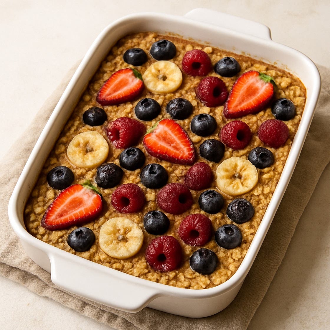 Healthy One-Pan Baked Oats