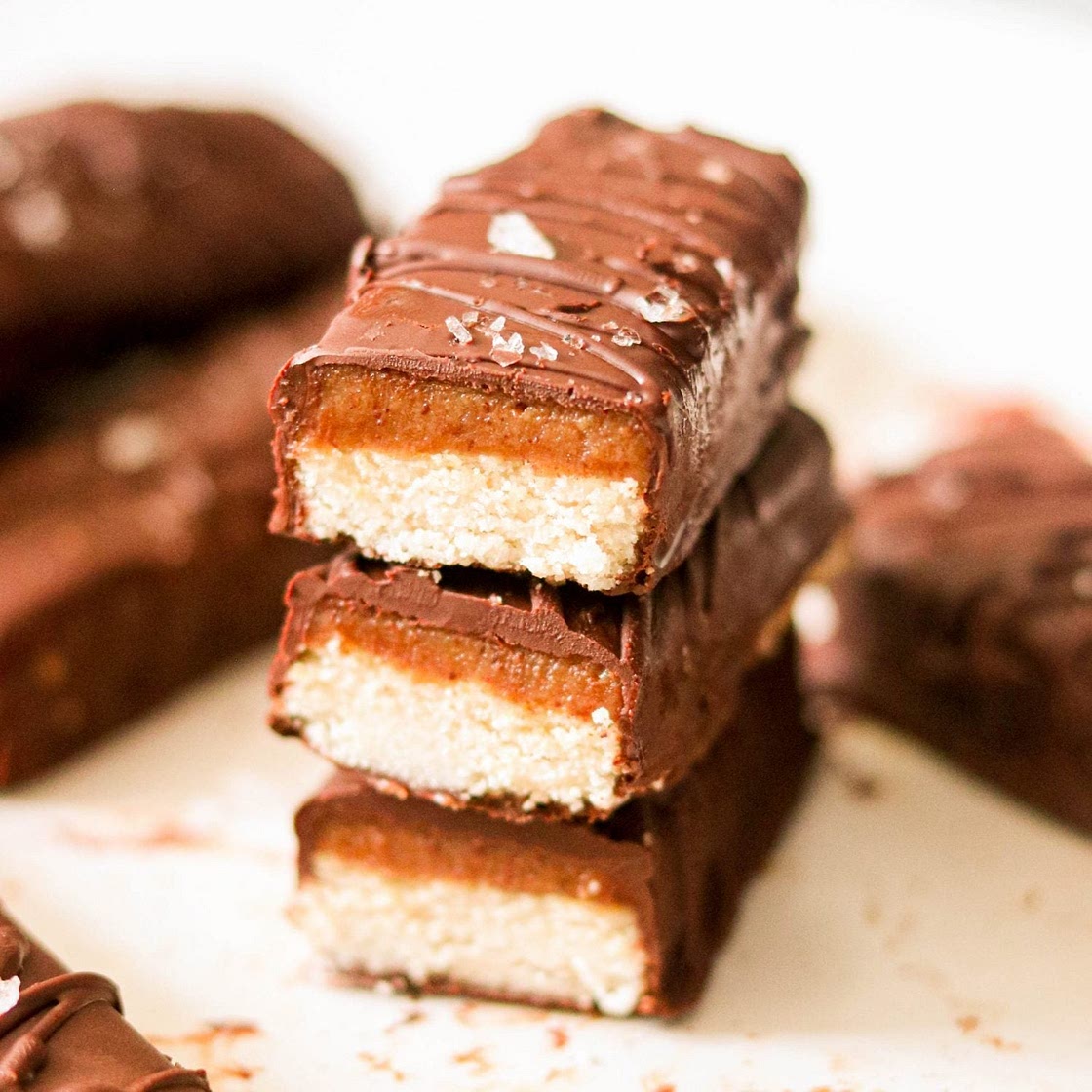 Homemade Healthy Twix Bars Recipe (Paleo, Vegan)