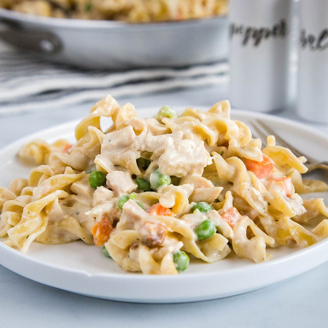 Chicken Pot Pie Noodles Recipe