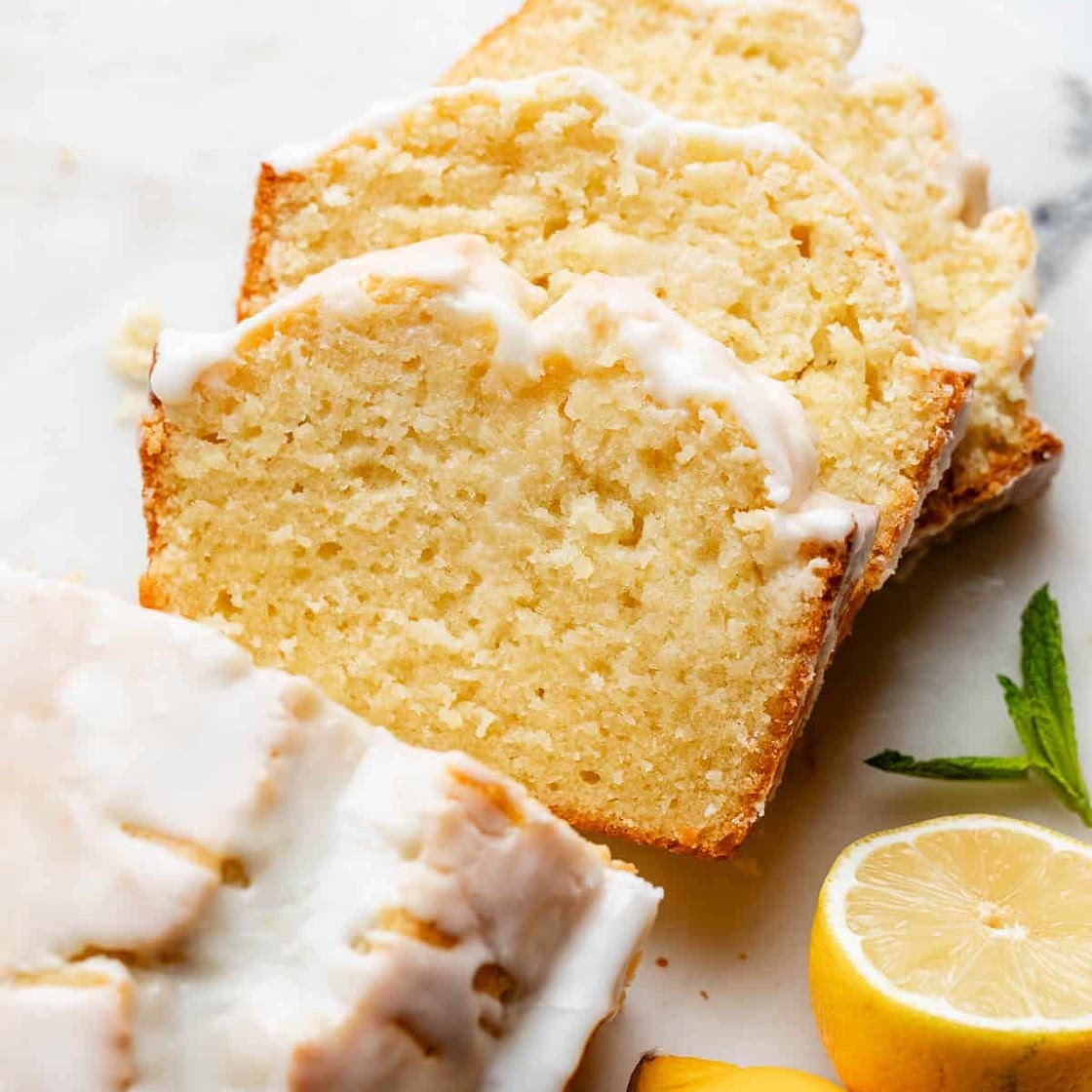 Iced Lemon Pound Cake
