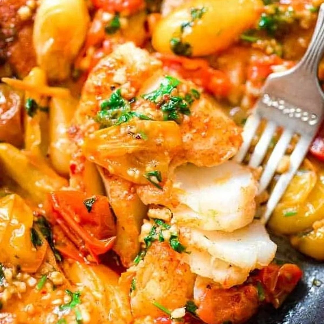 Cod Fish in Tomato Sauce