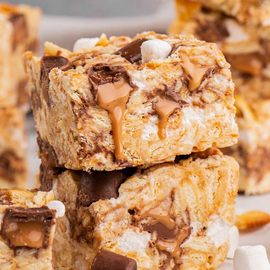 Rolo Ritz Marshmallow Treats