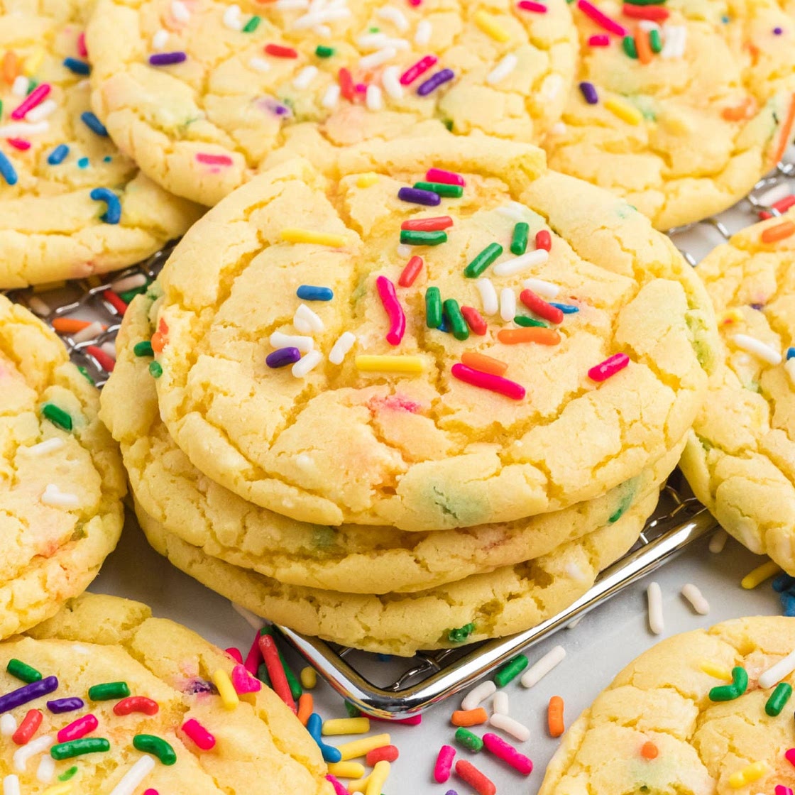 Yellow Cake Mix Cookies