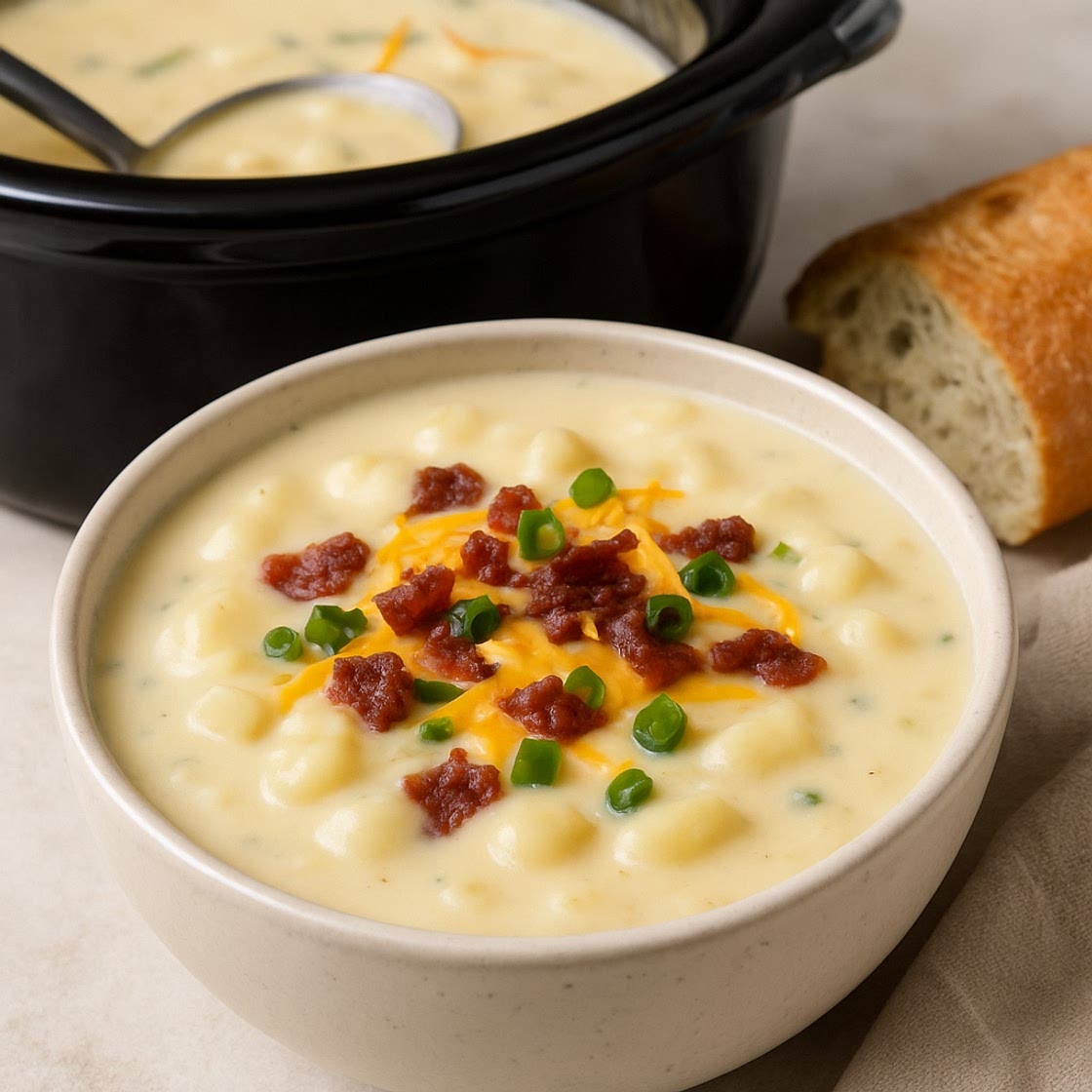 Slow Cooker Creamy Potato Soup