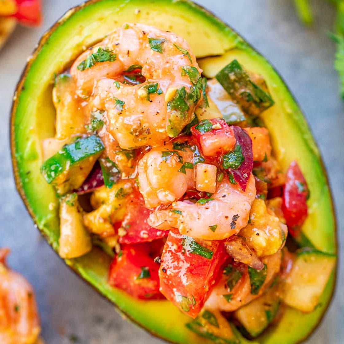 Shrimp Stuffed Avocados
