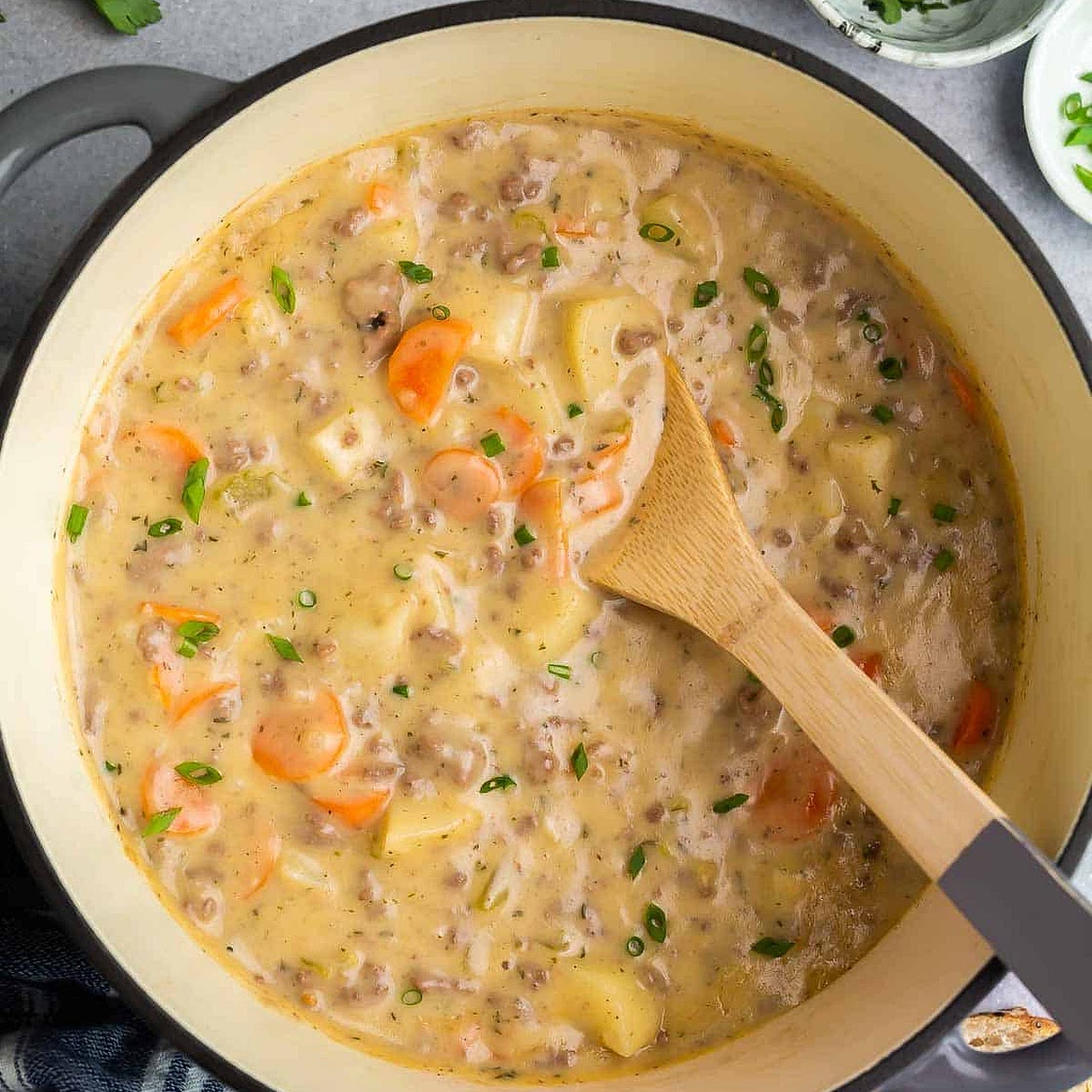 Cheeseburger Soup